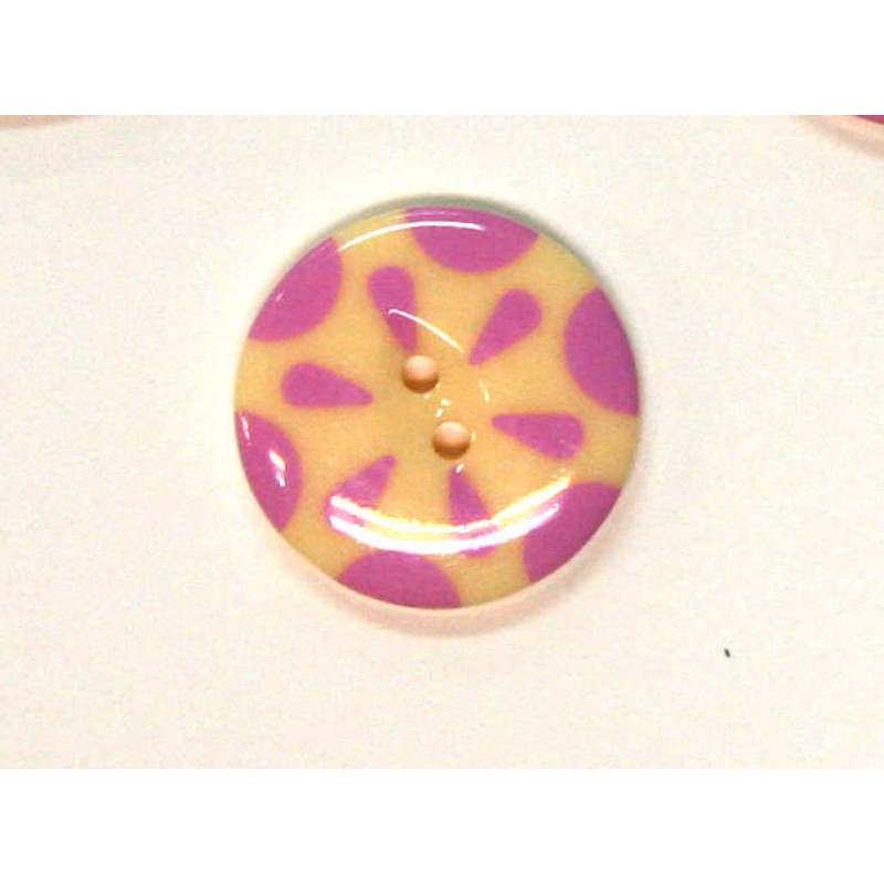 knapper - Lyserøde stjerner - 28 mm