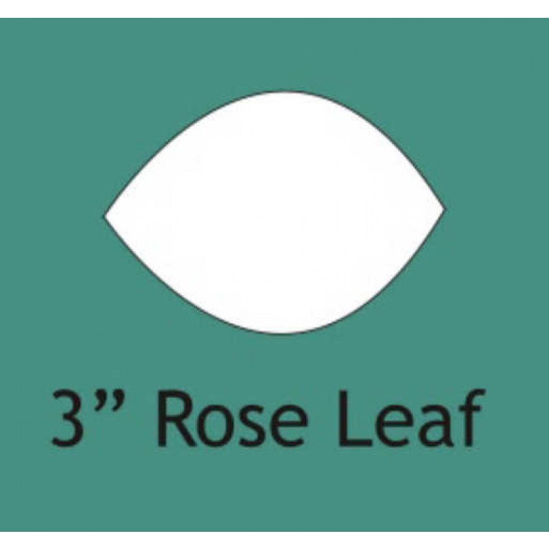 3" Rose leaf