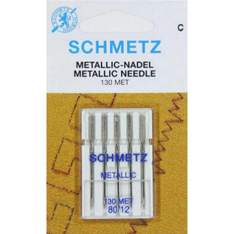 Schmetz Metallicl Symaskinnåle - str 80 - 5 stk