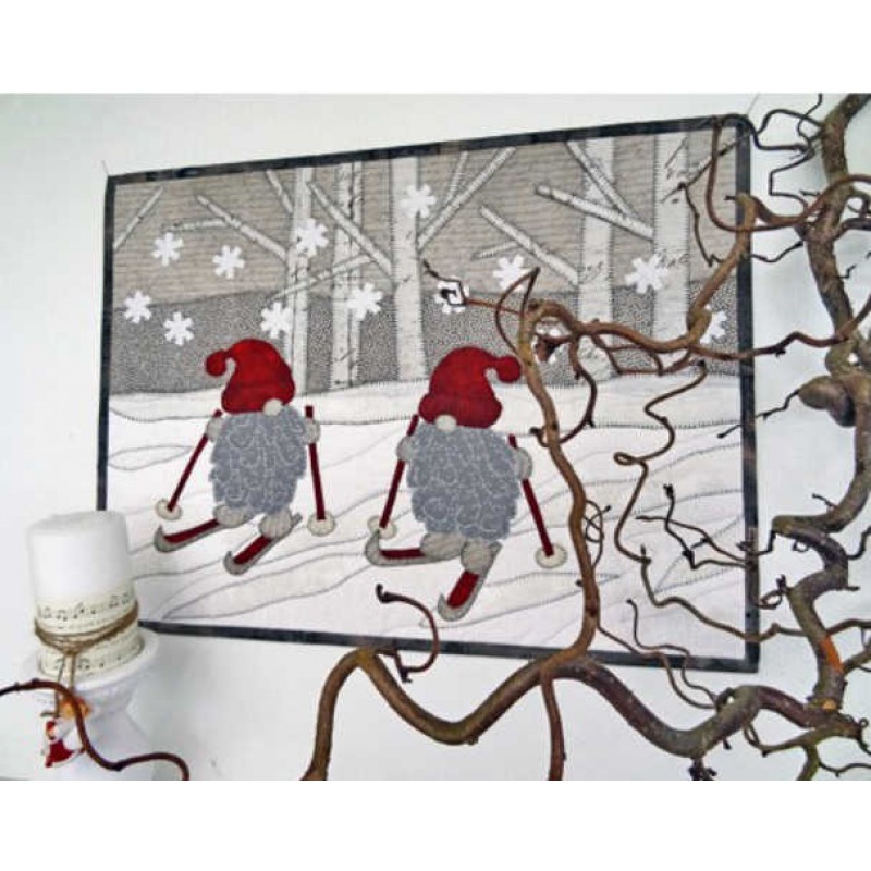 Solbritt & Maria quilt mønster : Skidturen