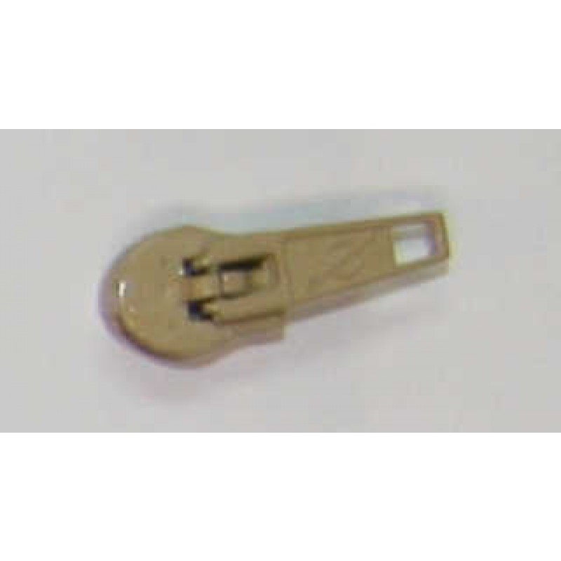 Mørk Beige 4 mm Lynlås skydere