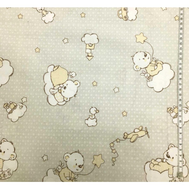 Grey Woody all over : Lysegrå - 160 cm