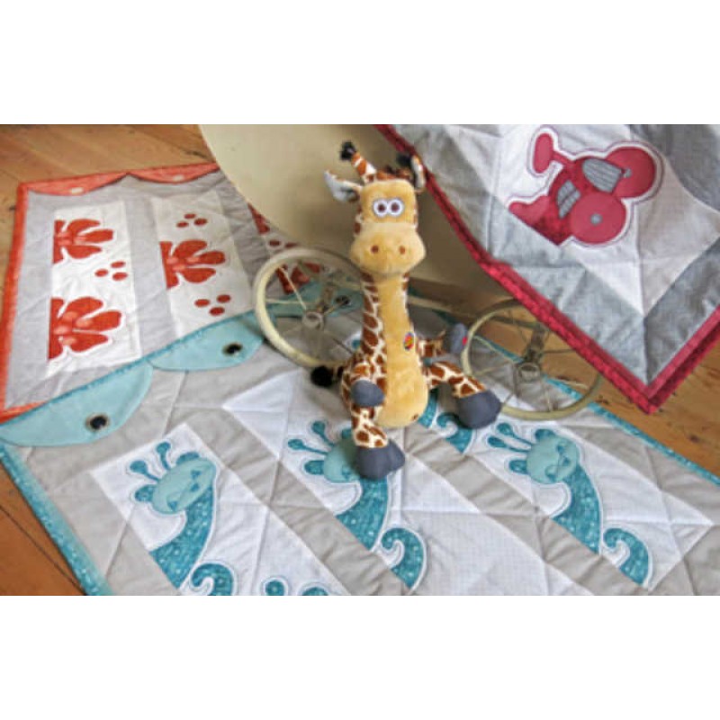 Solbritt & Maria quilt mønster : Barnvagnstäcke