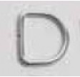 D-Ring - 30 mm - Sølv - 1 stk