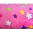 Fleur : Lyserød m/ stjerner- 150 bred - SENDES KUN TILPAKKESHOPS