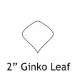 Ginko blade - små/2" - 10 stk