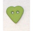 Knapper - Hjerte 14 mm - Grøn