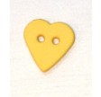 Knapper - Hjerte 14 mm - Gul