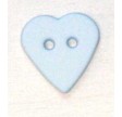 Knapper - Hjerte 14 mm - Lyseblå