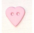 Knapper - Hjerte 14 mm - Lyserød