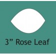 3" Rose leaf
